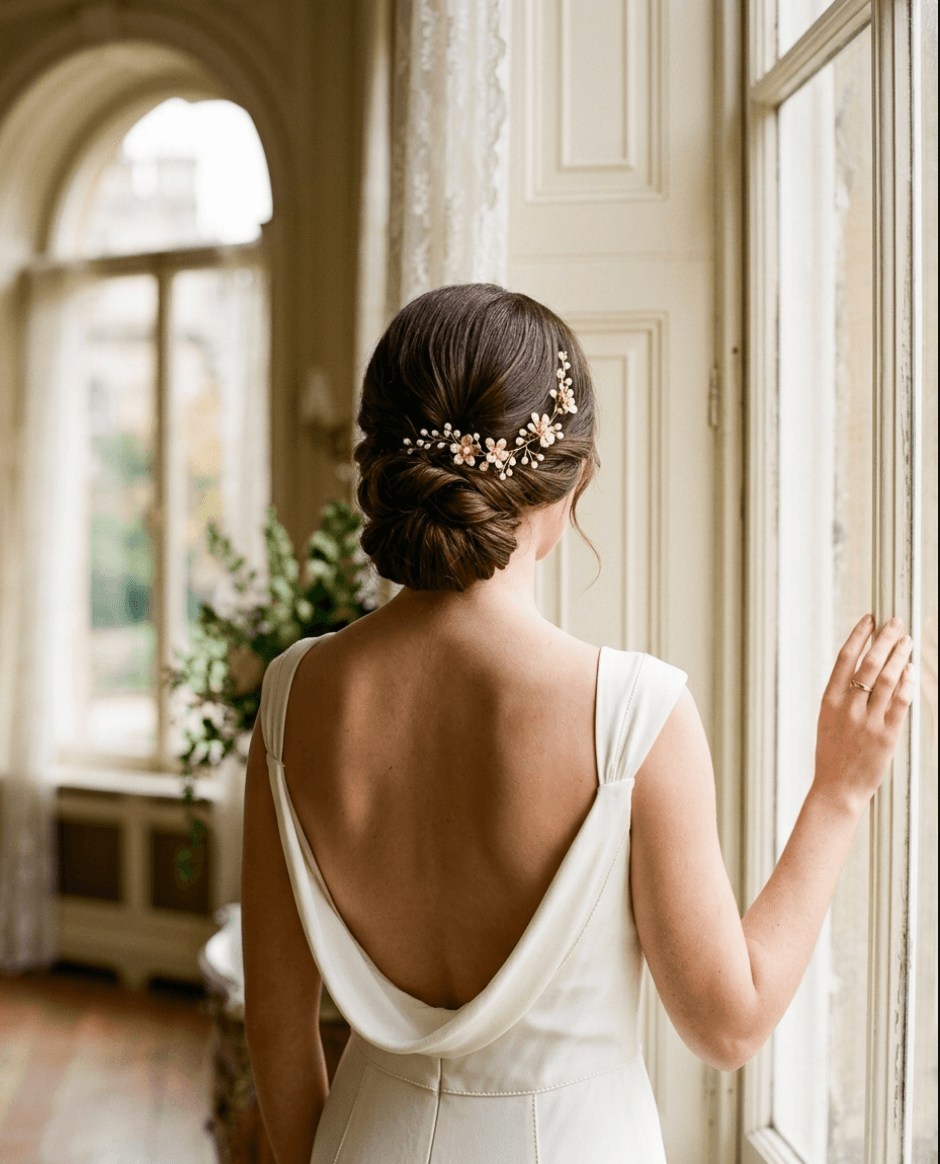 Hair Charms bridal hairstyle